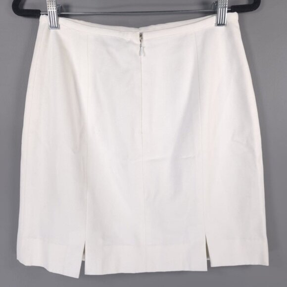 OSCAR DE LA RENTA USA🇺🇸MADE Slits SEXY Mini Skirt Cotton Viscose Size 8P